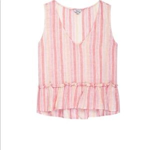 Rails peplum sleeveless blouse